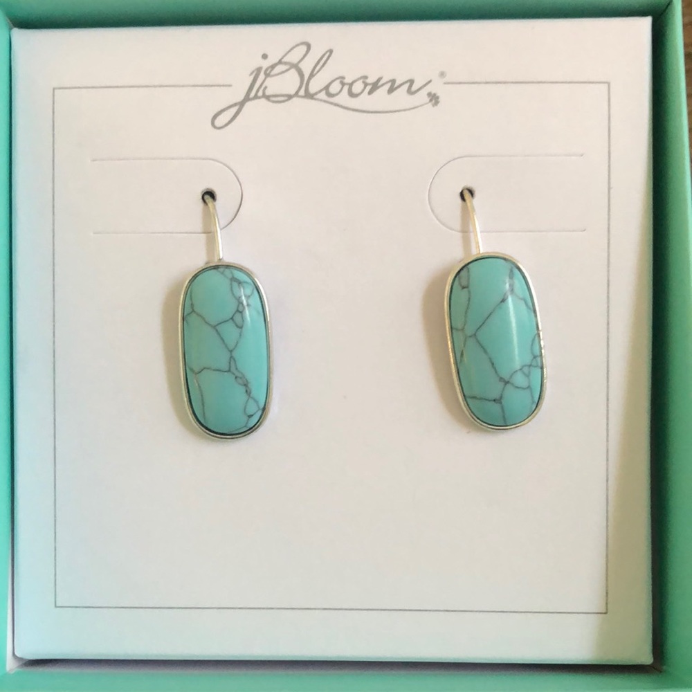 turquoise dangle earrings